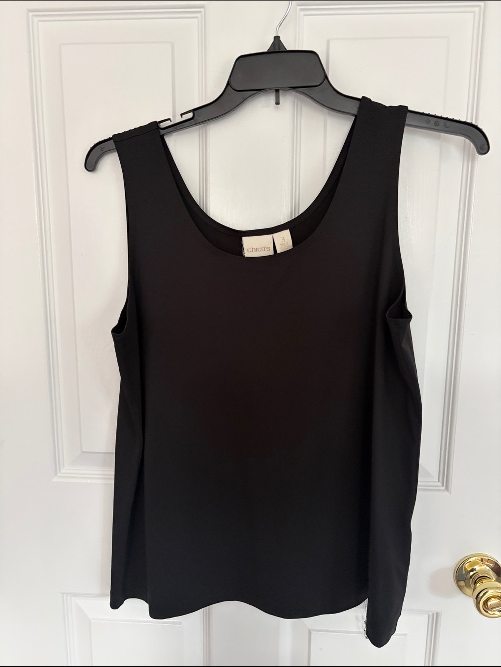 Chico's Black Scoop Neck Tank